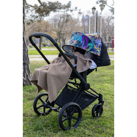 В'язаний плед Шоколад DoRechi (2098) 80×100 см