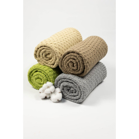 В'язаний плед Шоколад DoRechi (2098) 80×100 см