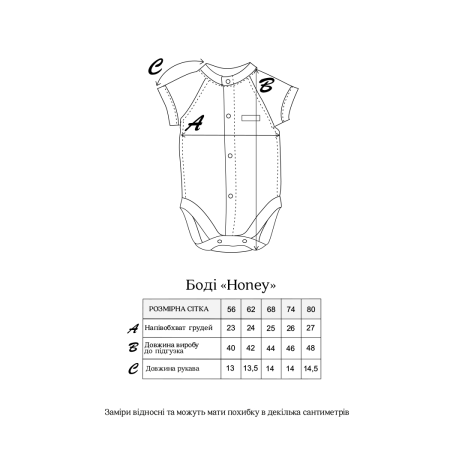 Боді Honey молоко (ажурний)