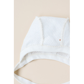 Чепчик Honey молоко (ажурний) 2