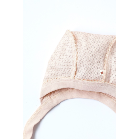 Чепчик Honey вершковий (ажурний) 2