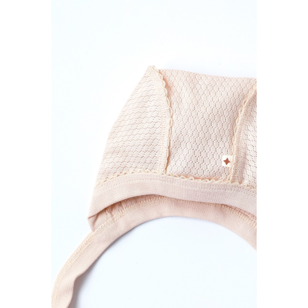 Чепчик Honey вершковий (ажурний)