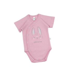 Боді 241009 "Зайчик" рожева пудра (рубчик)