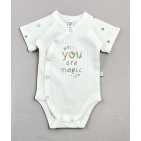 Боді 391010 "Зірочки" молоко (рубчик)