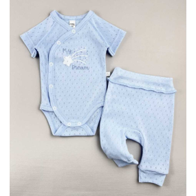 Комплект-двійка 031205 "My dream" блакитний (ажурна бавовна)