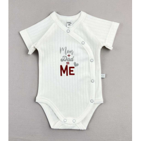 Боді 471010 "Mom+Dad ME" молоко (рубчик)