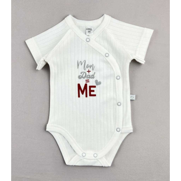 Боді 471010 "Mom+Dad ME" молоко (рубчик)