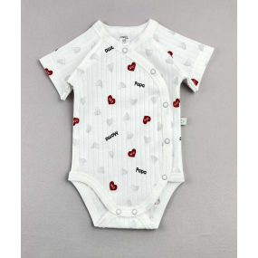 Боді 481010 "Mom+Dad" молоко (рубчик)
