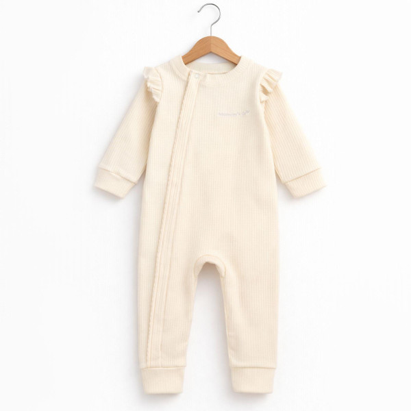 Сліп 140-133 Mommy's Cutie молоко (на блискавці), рубчик