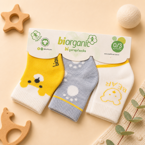 Шкарпетки 68411 унісекс (3 шт.) жовтий