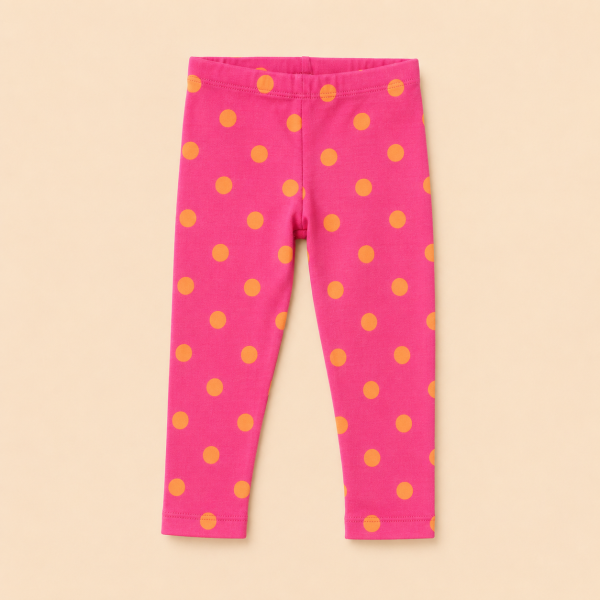 Легінси для дівчинки Polka Dot малинові (100% бавовона)