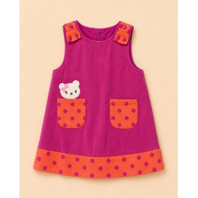 Сарафан вельветовий Purple Polka Dot (100% бавовна)