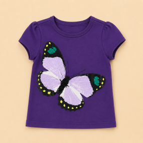 Футболка для девочки Sparkle Butterfly Tee (100% хлопок )