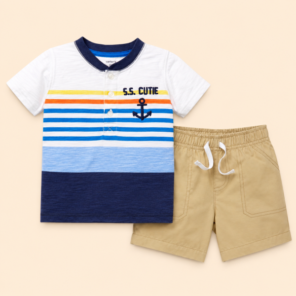 Комплект для мальчика 2-Piece Tee & Short Set (100% хлопок)