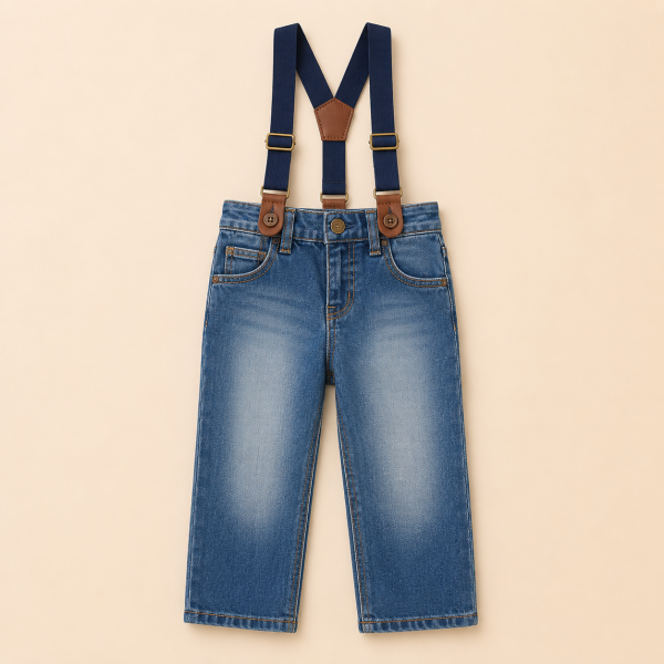 Джинси на підтяжках Straight Suspender Jeans