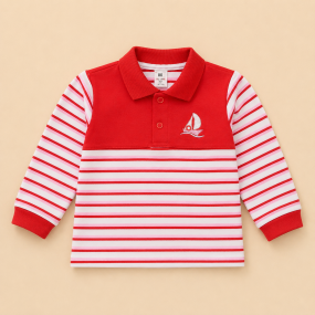 Футболка POLO (100% хлопок лакост), красный 2