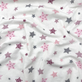 Пеленка Stars фланель (100х80 см) пудра